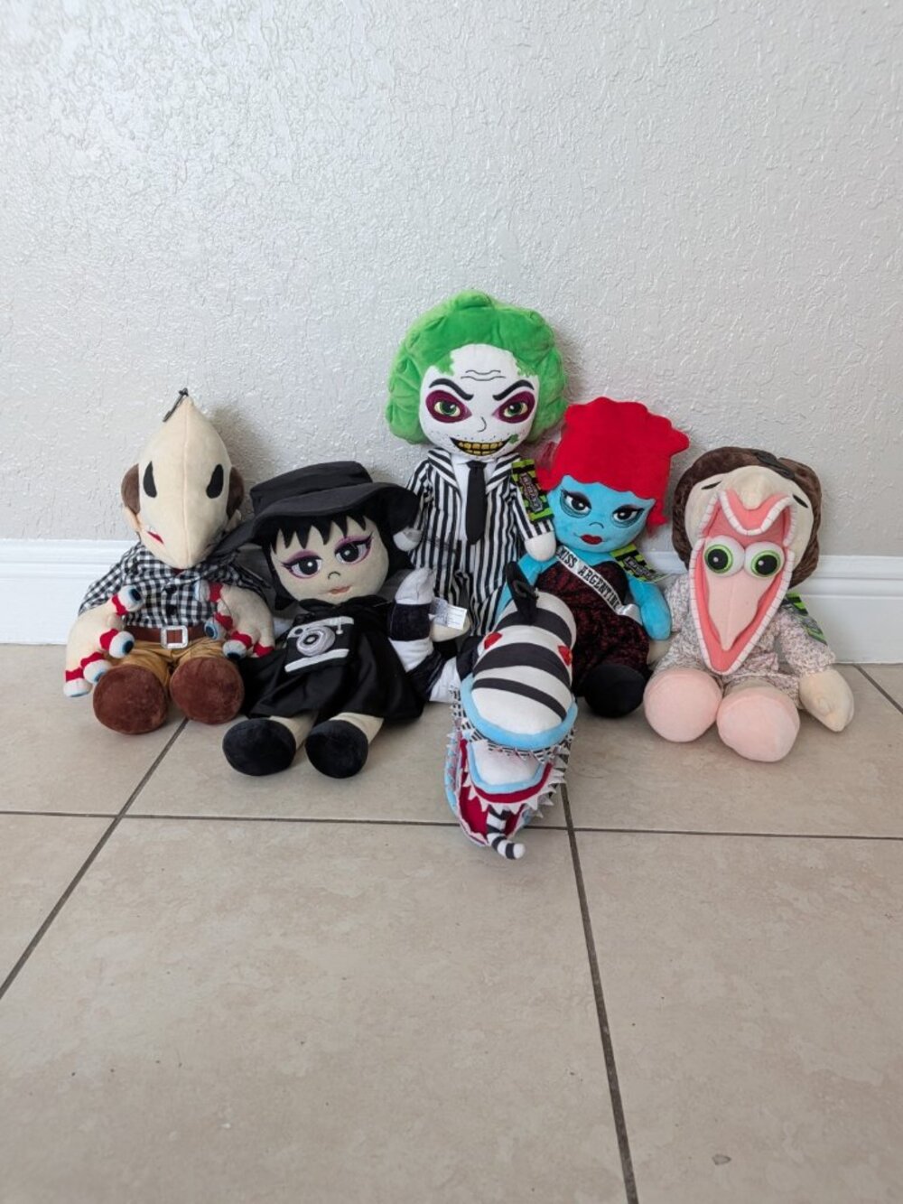 Beetlejuice Movie Plush Doll 20" Spirit Halloween Striped Suit NWT Betelgeuse